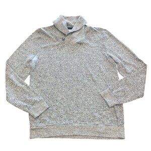 NWOT AG Adriano Goldschmied Men's M Cowl Neck Sweater Heather Gray Lightweight